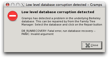 Database Corruption